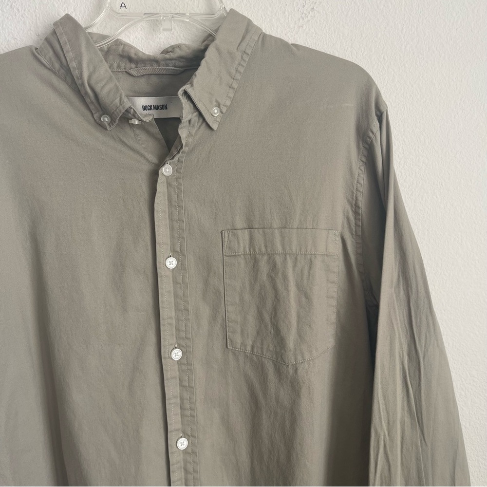 Buck Mason Button Down Long Sleeve Pocket Shirt